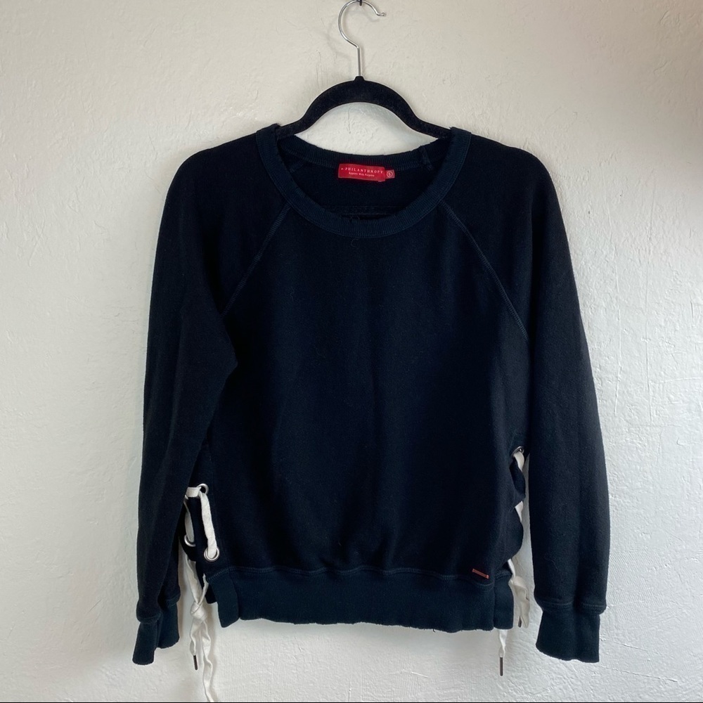 N:Philanthropy Lace up Felix Sweatshirt S - Picture 3 of 9